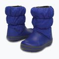 Crocs Winter Puff Bambini stivali da neve blu ceruleo/grigio chiaro 2