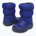 Crocs Winter Puff Bambini stivali da neve blu ceruleo/grigio chiaro 6