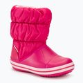 Crocs Winter Puff Bambini stivali da neve rosa confetto