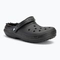 Crocs Classic Clog foderato Ciabatte nero/nero