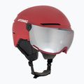 Casco da sci Atomic Savor Visor Stereo rosso scuro