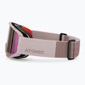 Maschera da sci Atomic Savor M Stereo gull gray/purple stereo 4