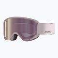 Maschera da sci Atomic Savor M Stereo gull gray/purple stereo