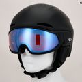 Casco da sci Alpina Oro QV Mips nero opaco/blu ghiaccio 10