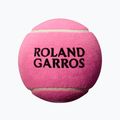 Pallina da tennis Wilson Roland Garros 5 Mini Jumbo rosa con autografo