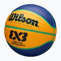 Pallacanestro Wilson Fiba 3x3 Junior blu/giallo per bambini taglia 5 3