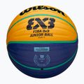 Pallacanestro Wilson Fiba 3x3 Junior blu/giallo per bambini taglia 5 5