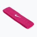 Fascia Nike Swoosh rosa acceso/bianco