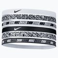 Fasce Nike stampate 6 pezzi bianco