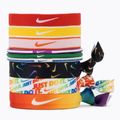 Elastici per capelli misti Nike 9 pezzi pimento/arancio blaze/luce solare