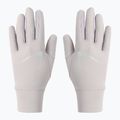 Set fascia da braccio + guanti Nike Essential da donna, lilla argento/grigio particella/argento 3