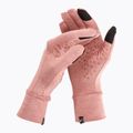 Guanti da corsa da donna Nike Fleece RG rosso stardust/rosso stardust/argento