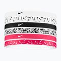 Fasce Nike stampate 6 pezzi bianco/rosa/ nero