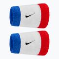 Fasce da polso Nike Swoosh Classic Doublewide Wristbands 2 pz Game Royal/University Red/Black
