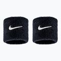 Fasce da polso Nike Swoosh Classic Wristbands 2 pz. black/white