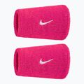 Fasce da polso Nike Swoosh Classic Doublewide Wristbands 2 pezzi vivid pink/white