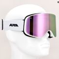 Occhiali da sci Alpina Slope Q-Lite S2 bianco opaco/rosa 5