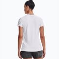 Maglietta da allenamento Under Armour Tech SSV da donna - Bianco pieno/argento metallico 2