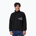 Patagonia felpa in pile da uomo Synch Snap-T P/O nero/grigio forge