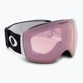 Oakley Flight Deck L nero opaco/prizm snow hi pink iridium occhiali da sci
