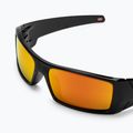 Occhiali da sole Oakley Gascan nero lucido/rubino Prizm 5