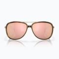 Occhiali da sole polarizzati Oakley Split Time marrone tartaruga oro/prizm oro rosa 2