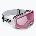 Oakley Flight Deck M factory pilot white/prizm snow hi pink iridium occhiali da sci