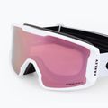 Occhiali da sci Oakley Line Miner M bianco opaco/prizm oro rosa iridium 5