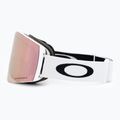 Occhiali da sci Oakley Fall Line M bianco opaco/prizm oro rosa 4