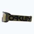 Oakley Line Miner L matte b1b dark brush/prizm sage gold iridium occhiali da sci 4