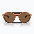 Occhiali da sole Oakley Clifden rosso opaco oro colorshift/prizm bronzo 2