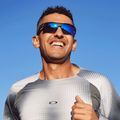 Occhiali da sole Oakley Bisphaera grigio opaco mimetico/zaffiro polarizzato 9
