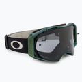 Oakley Airbrake Occhiali da ciclismo MTB nero verde colourshift/grigio chiaro