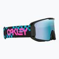 Maschera da sci Oakley Line Miner L chex black/prizm snow sapphire iridium 5
