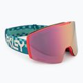 Maschera da sci Oakley Fall Line M Pacific Chex/Prizm Snow Rose Gold Iridium