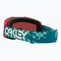 Maschera da sci Oakley Fall Line M Pacific Chex/Prizm Snow Rose Gold Iridium 4
