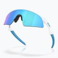 Occhiali da sole per bambini Oakley Resistor Sweep bianco lucido/prisma zaffiro 4