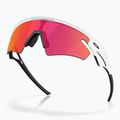 Occhiali da sole Oakley Sphaera Slash bianco opaco/prizm field 4