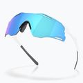 Occhiali da sole Oakley Cybr Zero bianco lucido/prisma zaffiro 3