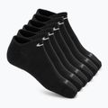 Calzini da uomo Nike Everyday Plus Cushioned No Show 6 paia black/white