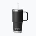Borraccia termica YETI Rambler Straw 739 ml black