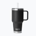Borraccia termica YETI Rambler Straw 1000 ml black