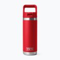 Borraccia termica YETI Rambler C Straw 532 ml rescue red