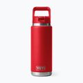 Borraccia termica YETI Rambler Straw 769 ml rescue red