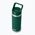 Borraccia termica YETI Rambler C Straw 532 ml black forest green 4