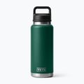 Borraccia termica YETI Rambler Chug 1064 ml black forest green