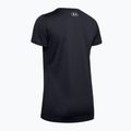 Maglietta da allenamento Under Armour Tech SSC da donna - Nero pieno/argento metallizzato 2