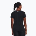 Maglietta da allenamento Under Armour Tech SSC da donna - Nero pieno/argento metallizzato 4