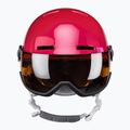 Casco da sci per bambini Salomon Grom Visor rosa lucido/arancio tonico 2