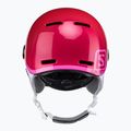 Casco da sci per bambini Salomon Grom Visor rosa lucido/arancio tonico 3